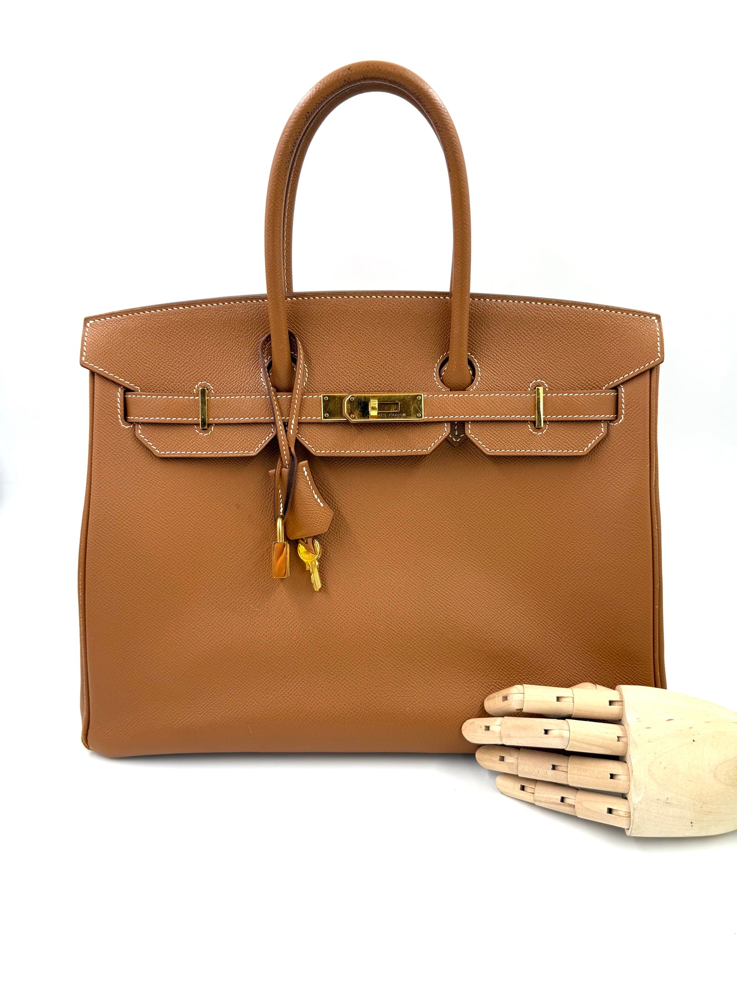 HERMÈS Birkin 35 Epsom gold GHW