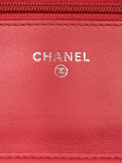 CHANEL Wallet on Chain WoC Lammleder pink SHW