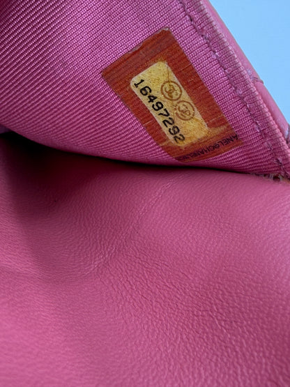 CHANEL Wallet on Chain WoC Lammleder pink SHW