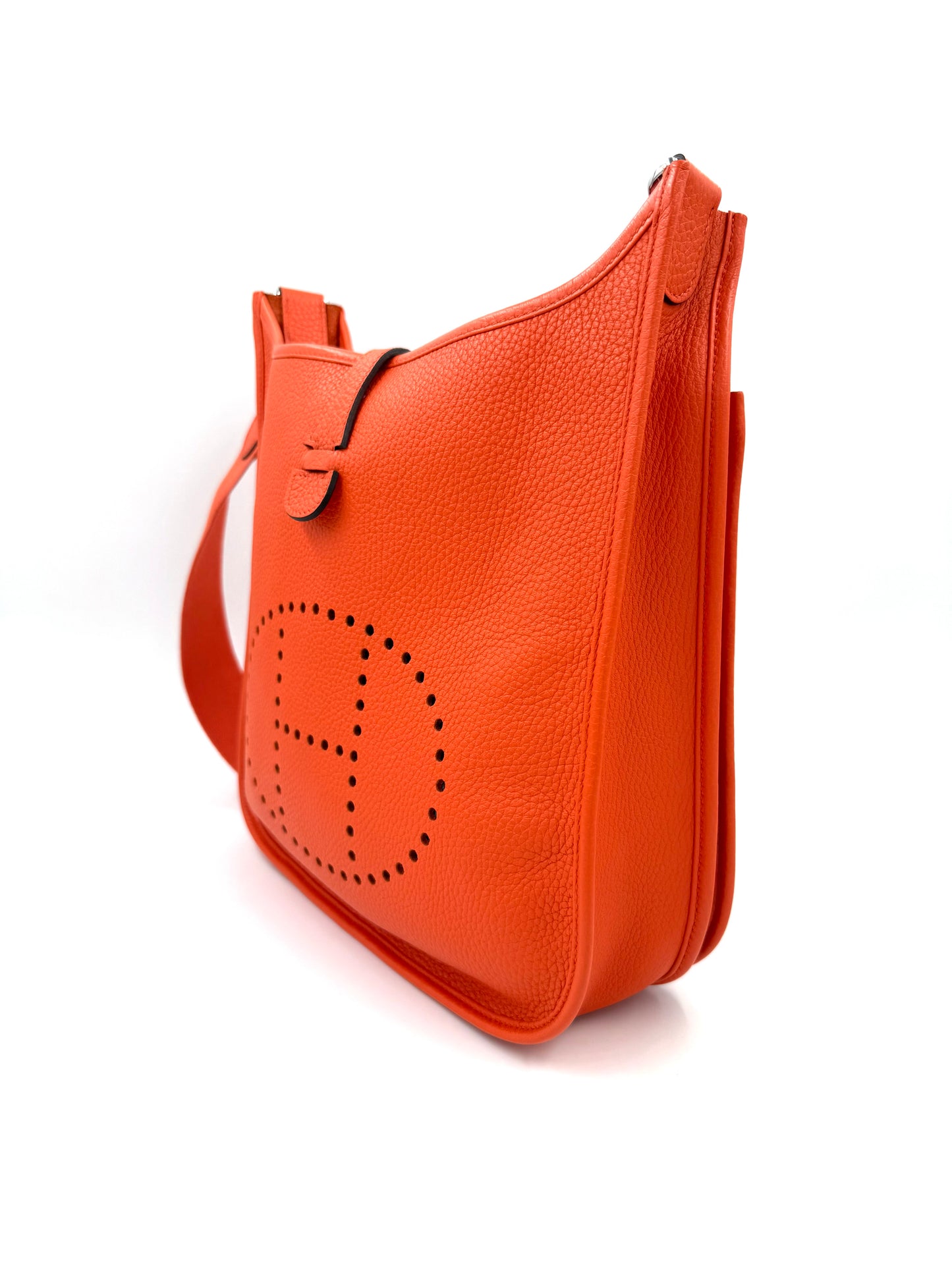 HERMÈS Evelyne 33 Poppy Clemenceleder PHW