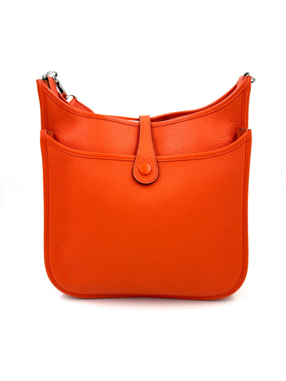 HERMÈS Evelyne 33 Poppy Clemenceleder PHW