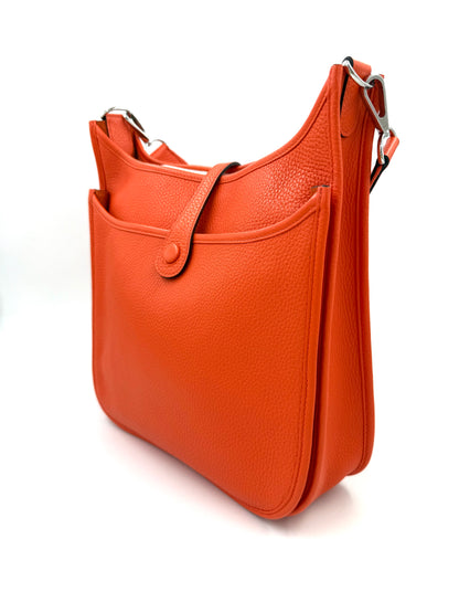 HERMÈS Evelyne 33 Poppy Clemenceleder PHW
