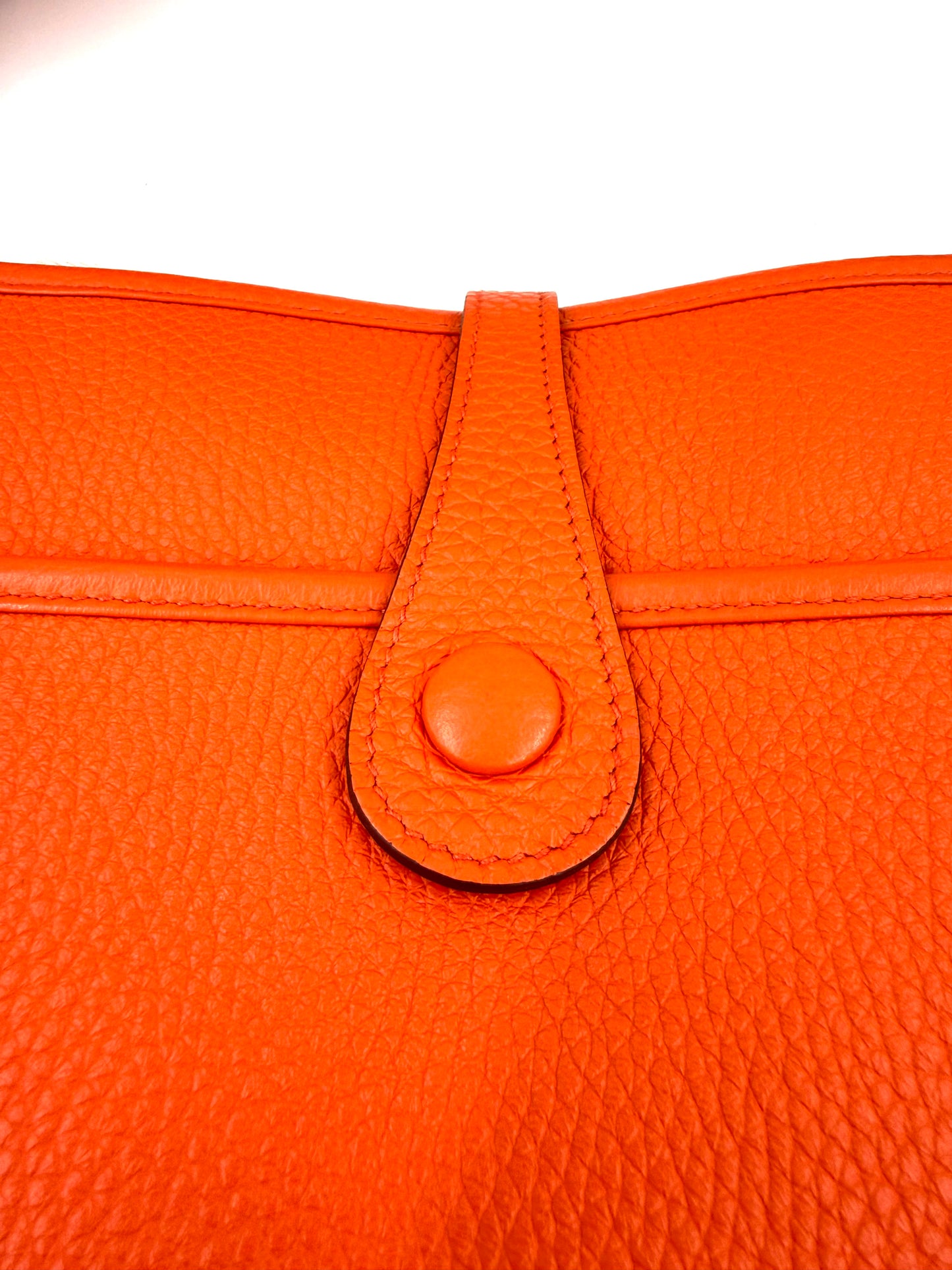 HERMÈS Evelyne 33 Poppy Clemenceleder PHW