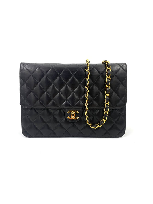 CHANEL Single Flap Bag medium schwarz Lammleder - Clutch & Macarons - 3498368 - Clutch & Macarons - 