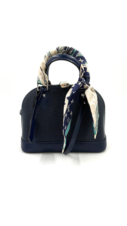 LOUIS VUITTON Alma BB Epi indigo