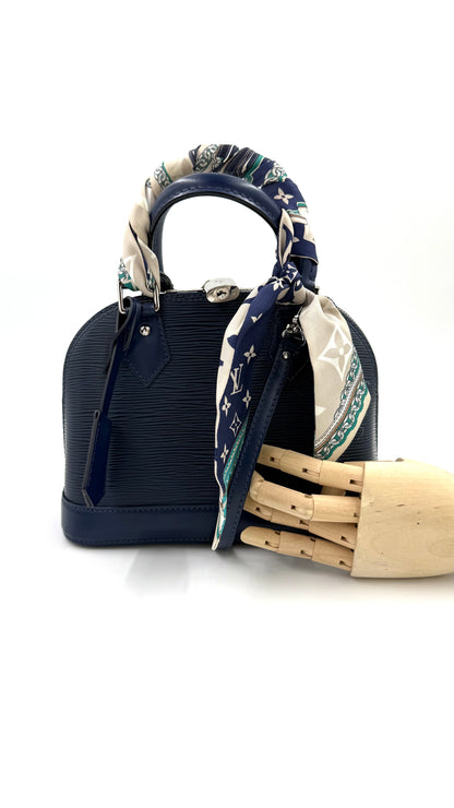 LOUIS VUITTON Alma BB Epi indigo