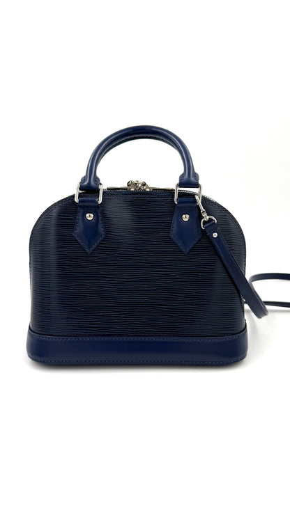 LOUIS VUITTON Alma BB Epi indigo