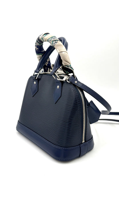 LOUIS VUITTON Alma BB Epi indigo