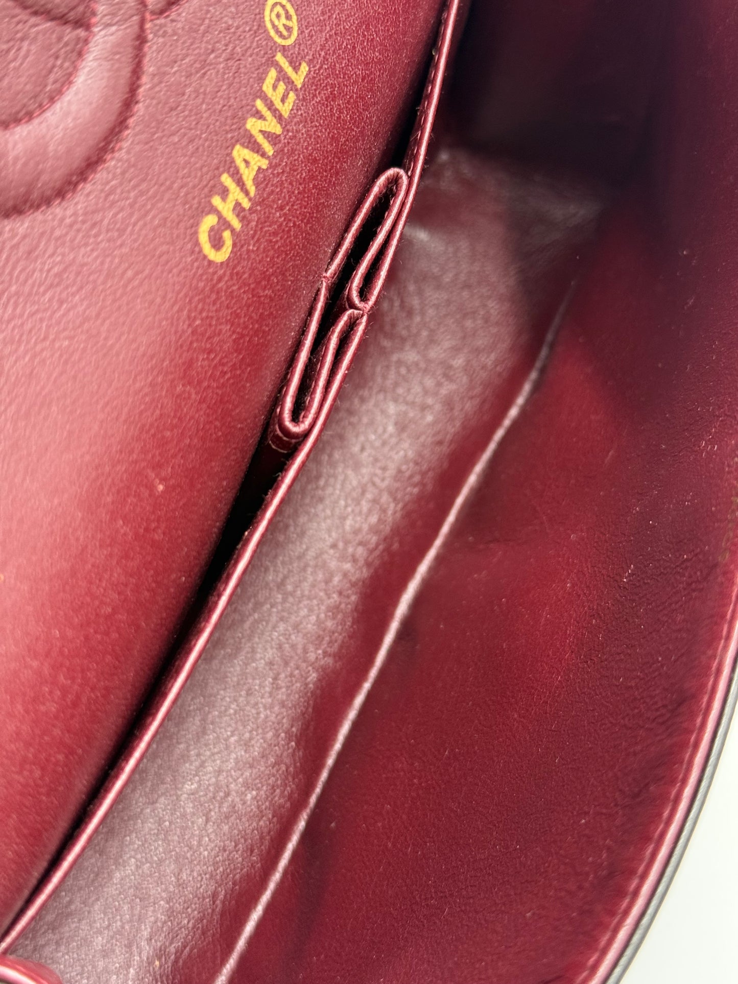 CHANEL Timeless Double Flap medium Lammleder schwarz GHW Vintage