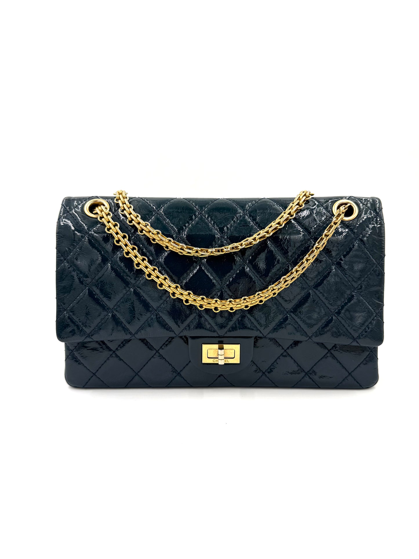 CHANEL 2.55 Reissue medium Petrol GHW