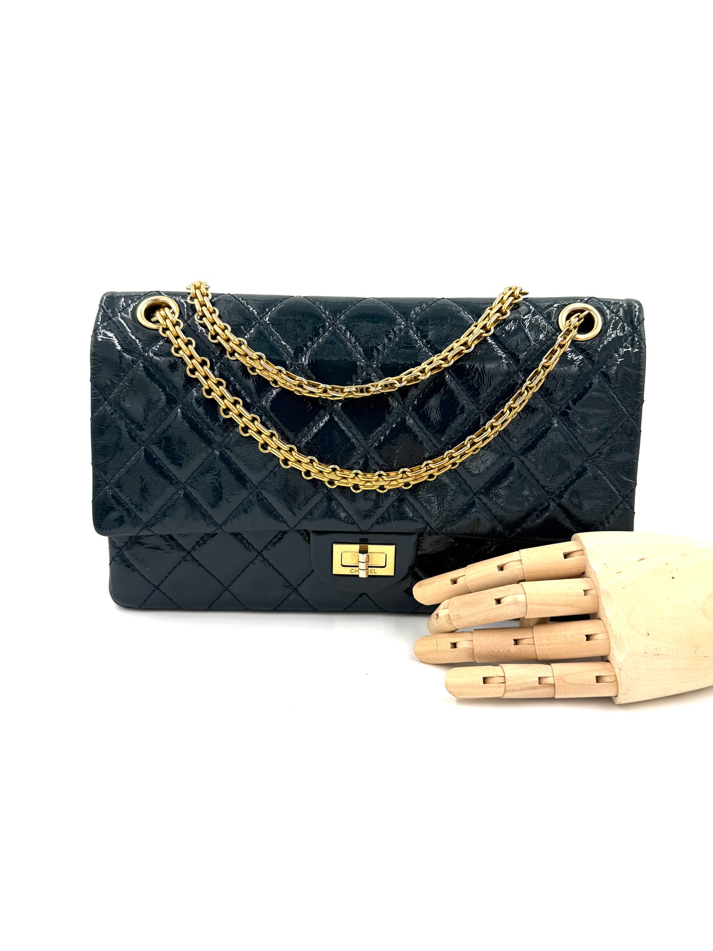 CHANEL 2.55 Reissue medium Petrol GHW