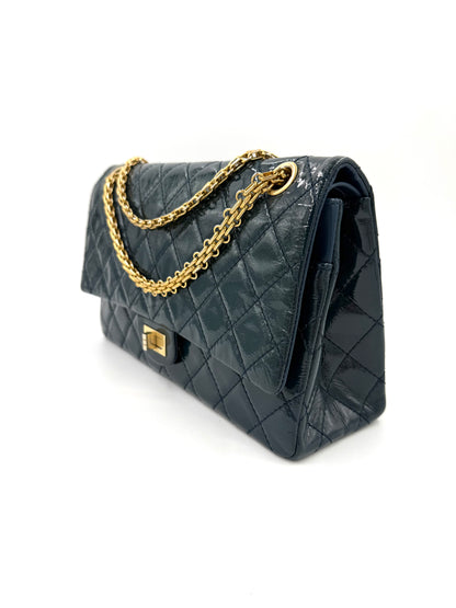 CHANEL 2.55 Reissue medium Petrol GHW
