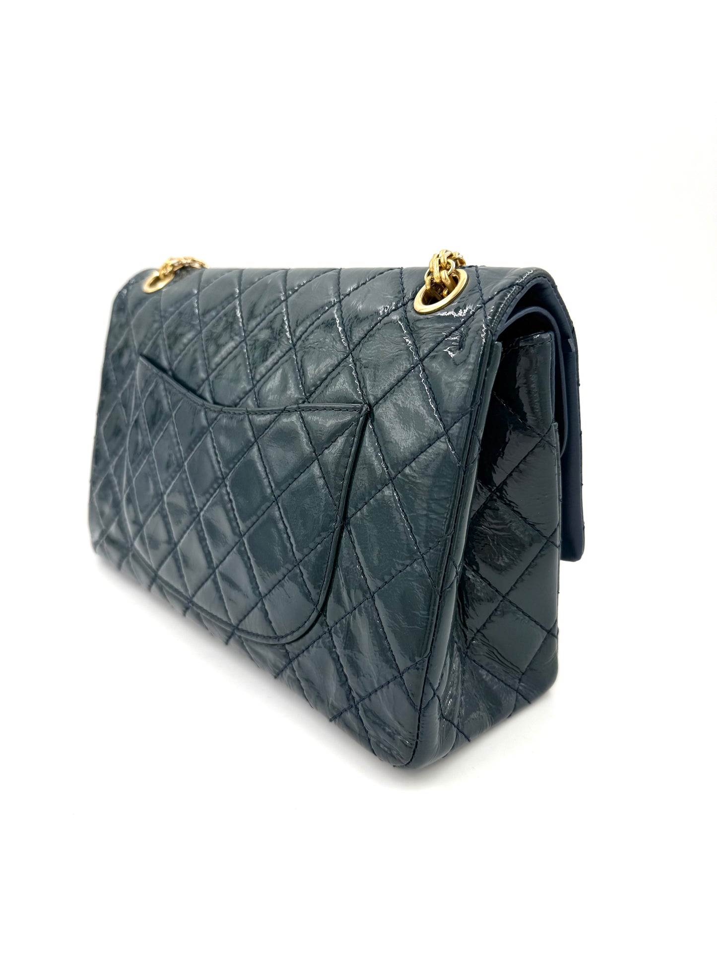 CHANEL 2.55 Reissue medium Petrol GHW