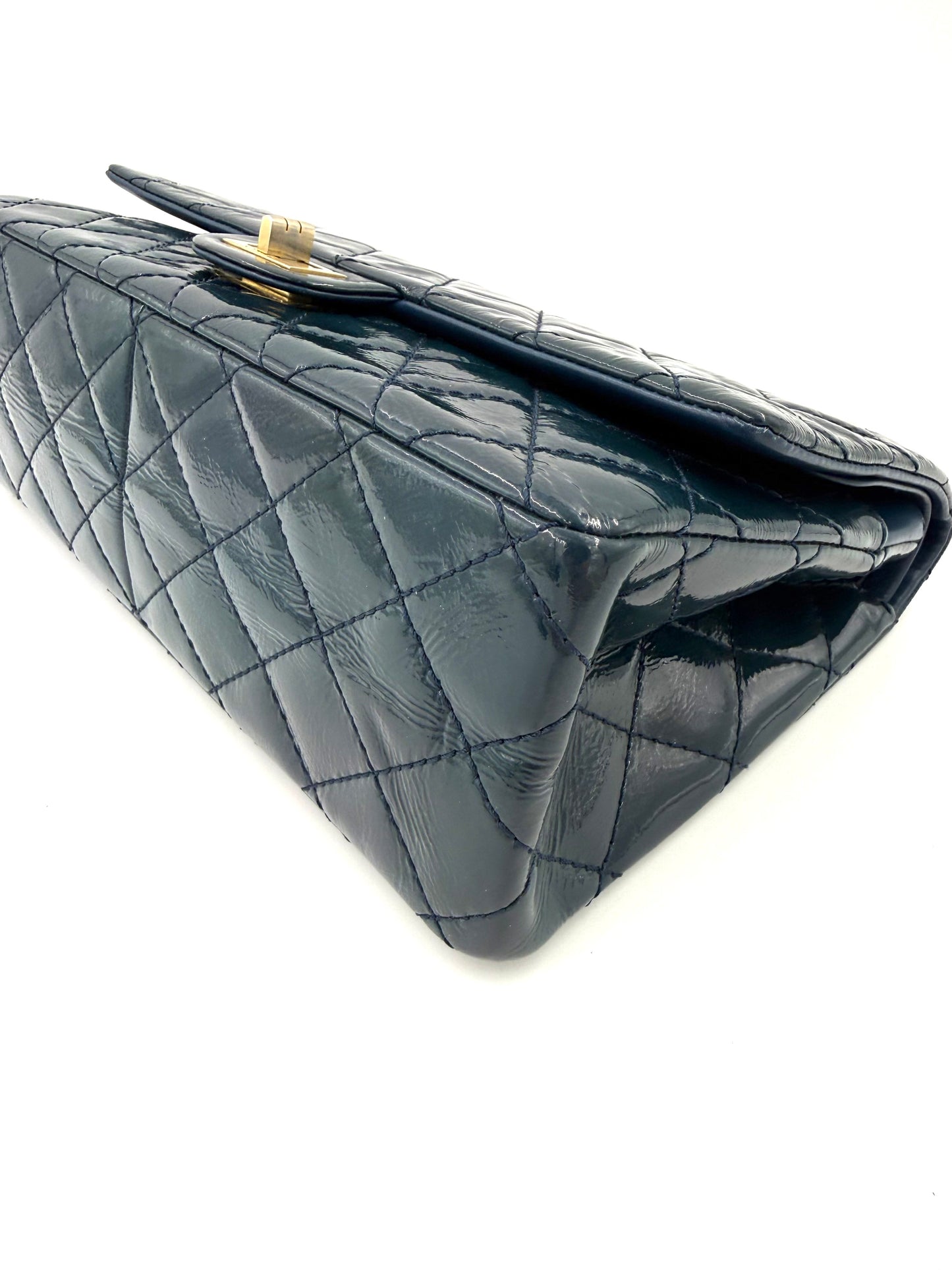 CHANEL 2.55 Reissue medium Petrol GHW