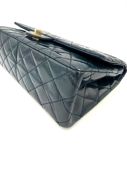 CHANEL 2.55 Reissue medium Petrol GHW