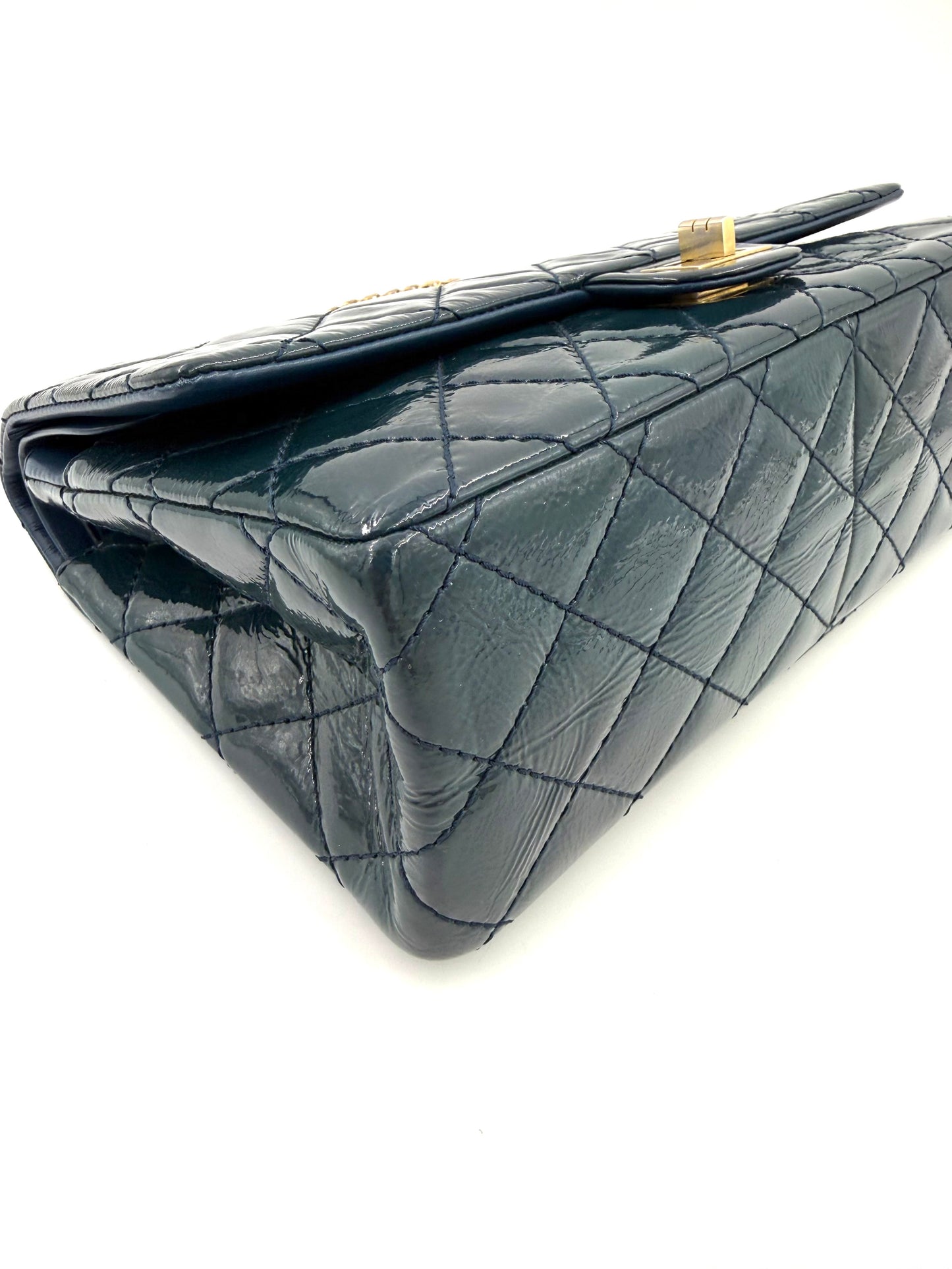 CHANEL 2.55 Reissue medium Petrol GHW