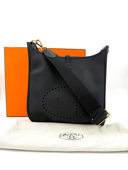 HERMÈS Evelyne 29 schwarz GHW