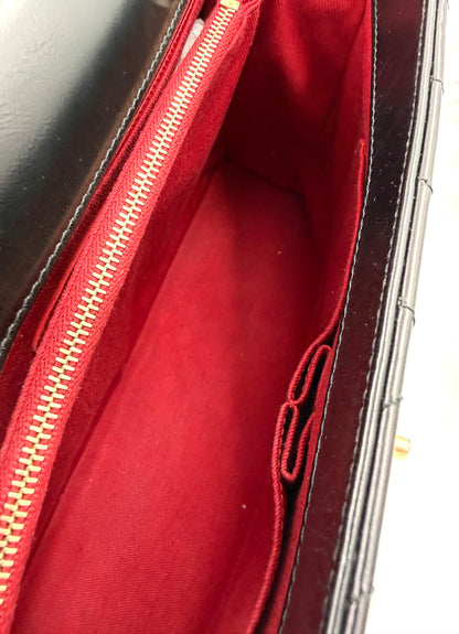 CHANEL Top Handle Jumbo schwarz Lammleder