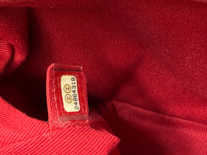 CHANEL Top Handle Jumbo schwarz Lammleder