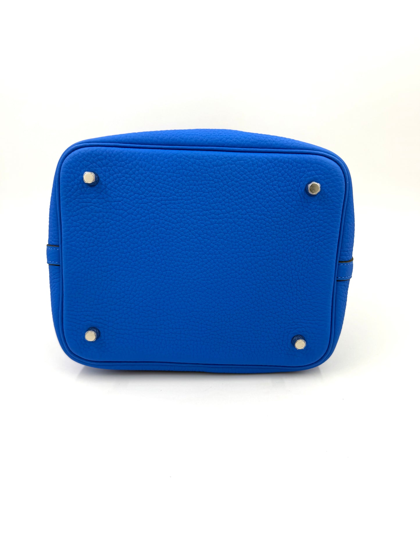 HERMÈS Picotin 22 Lock Bleu Hydra PHW