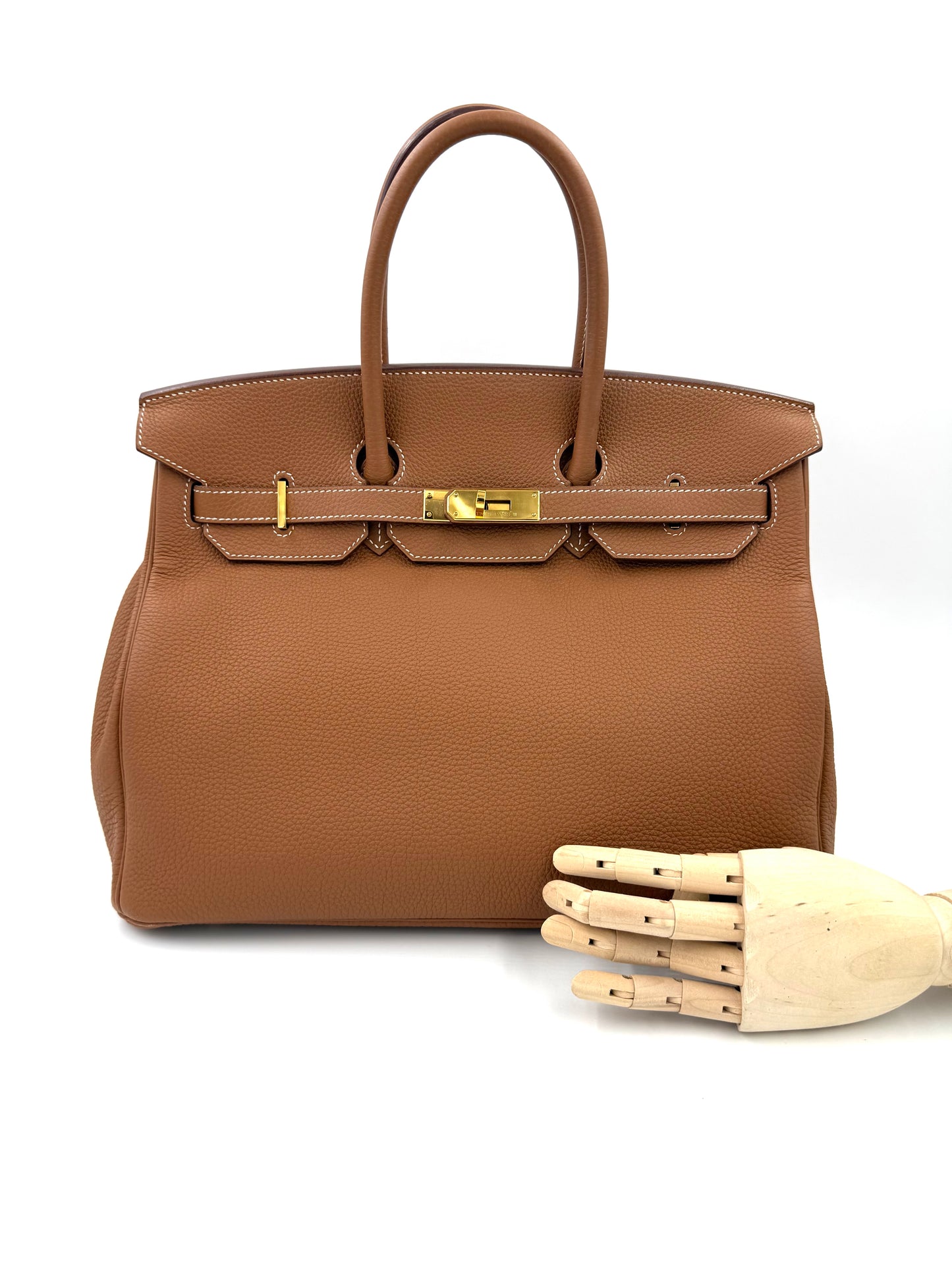 HERMÈS Birkin 35 Togo Gold GHW