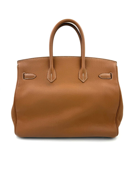 HERMÈS Birkin 35 Togo Gold GHW