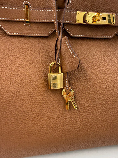 HERMÈS Birkin 35 Togo Gold GHW