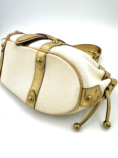 LOUIS VUITTON Theda MM Metallic Gold