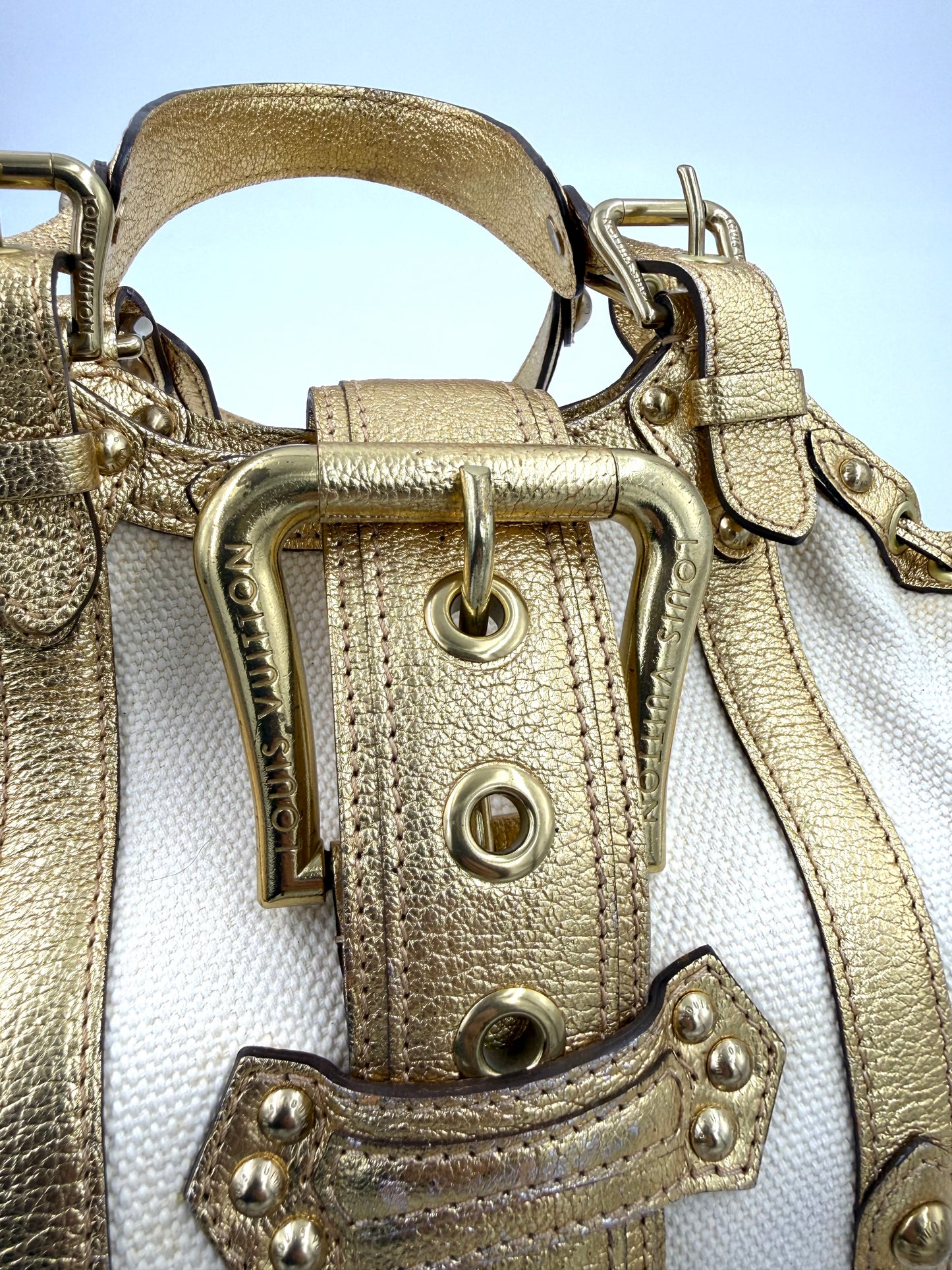 LOUIS VUITTON Theda MM Metallic Gold