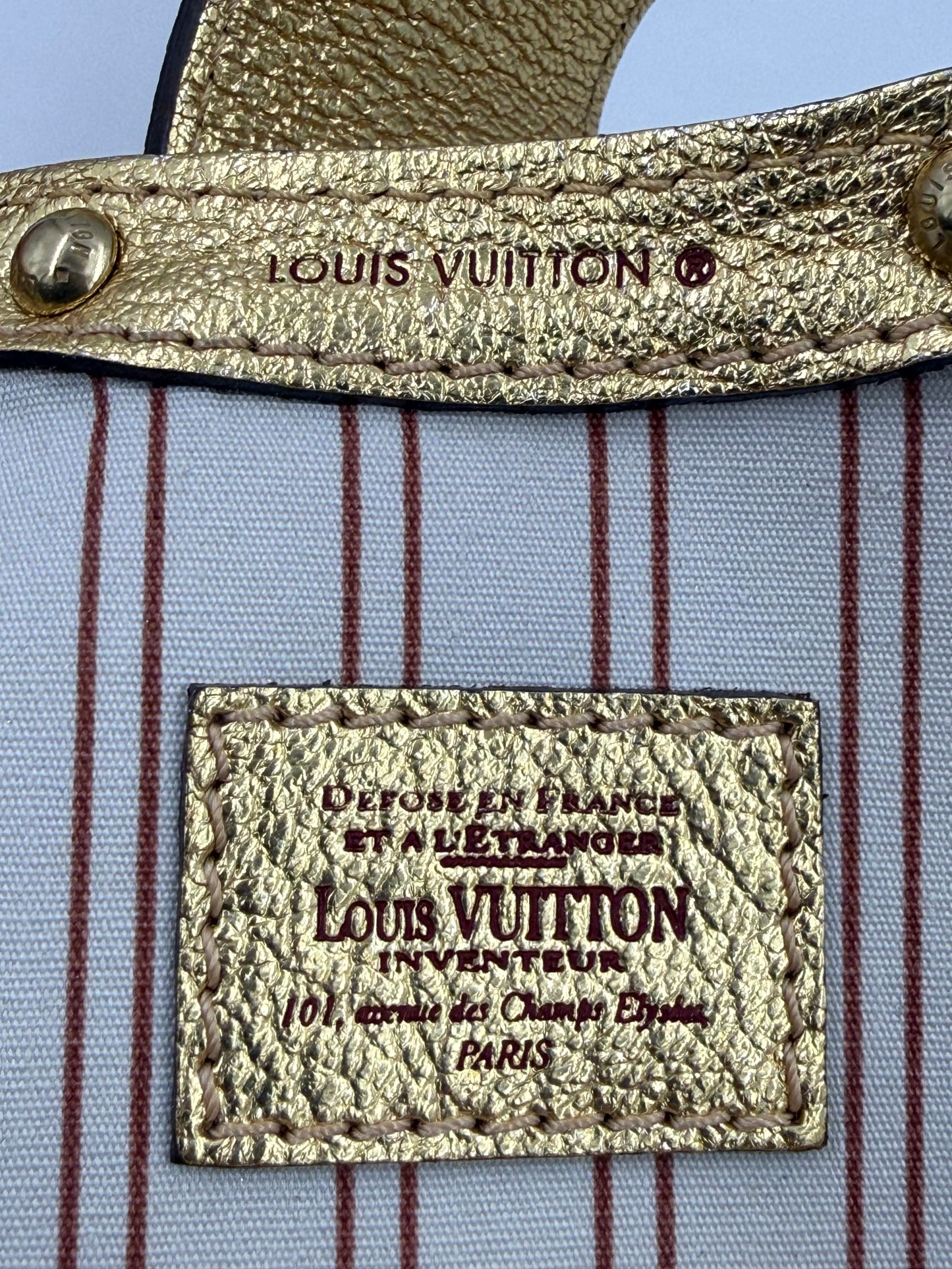 LOUIS VUITTON Theda MM Metallic Gold