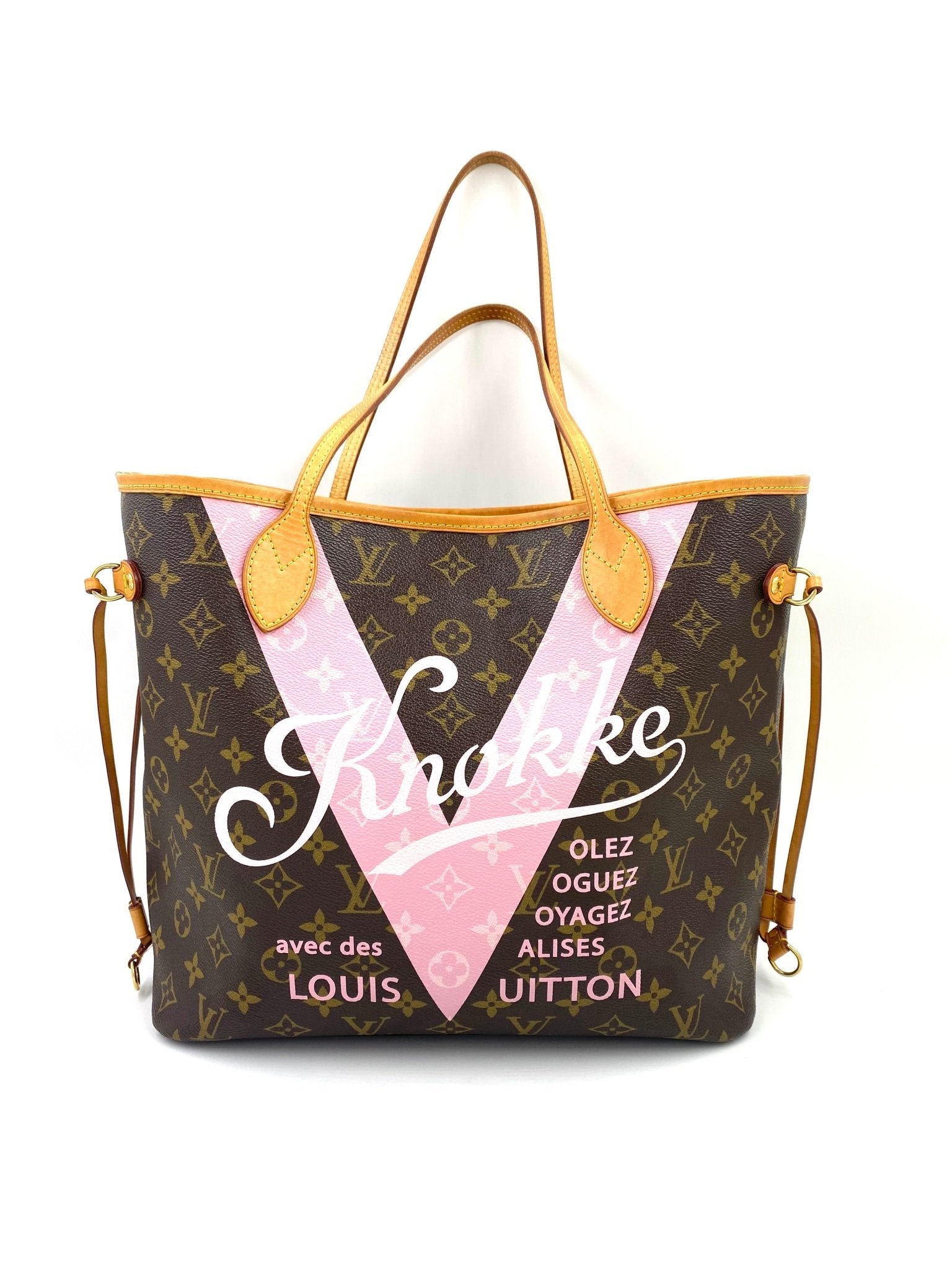 LOUIS VUITTON Neverfull MM „V“ Knokke - Clutch & Macarons - SR3155 - Clutch & Macarons - 