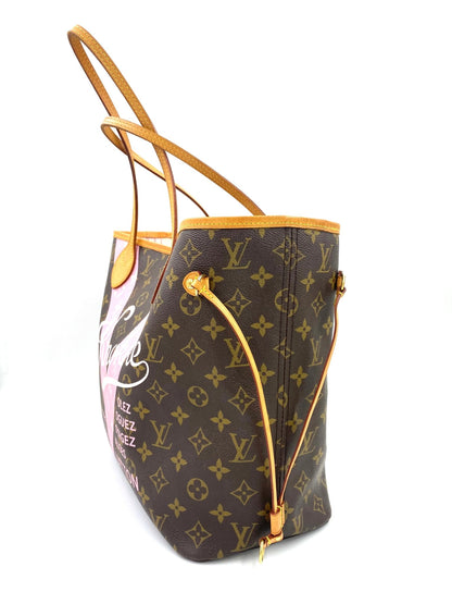 LOUIS VUITTON Neverfull MM „V“ Knokke - Clutch & Macarons - SR3155 - Clutch & Macarons - 