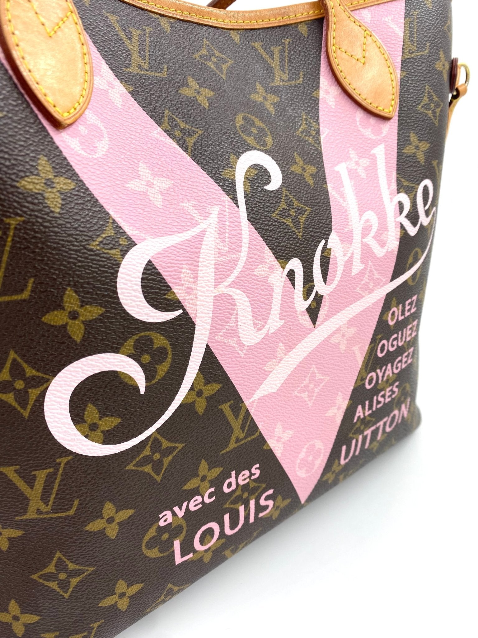 LOUIS VUITTON Neverfull MM „V“ Knokke - Clutch & Macarons - SR3155 - Clutch & Macarons - 