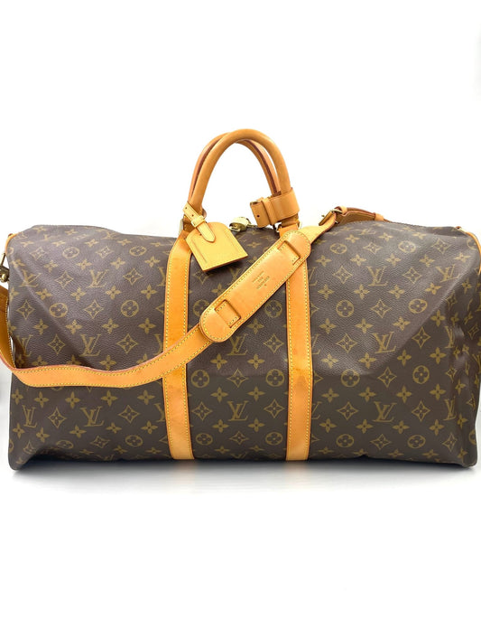 LOUIS VUITTON Keepall 55 Bandouliere Monogram Canvas - Clutch & Macarons - TH0955 - Clutch & Macarons - 