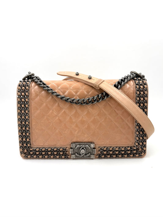 CHANEL Boy Bag medium rosé SHW