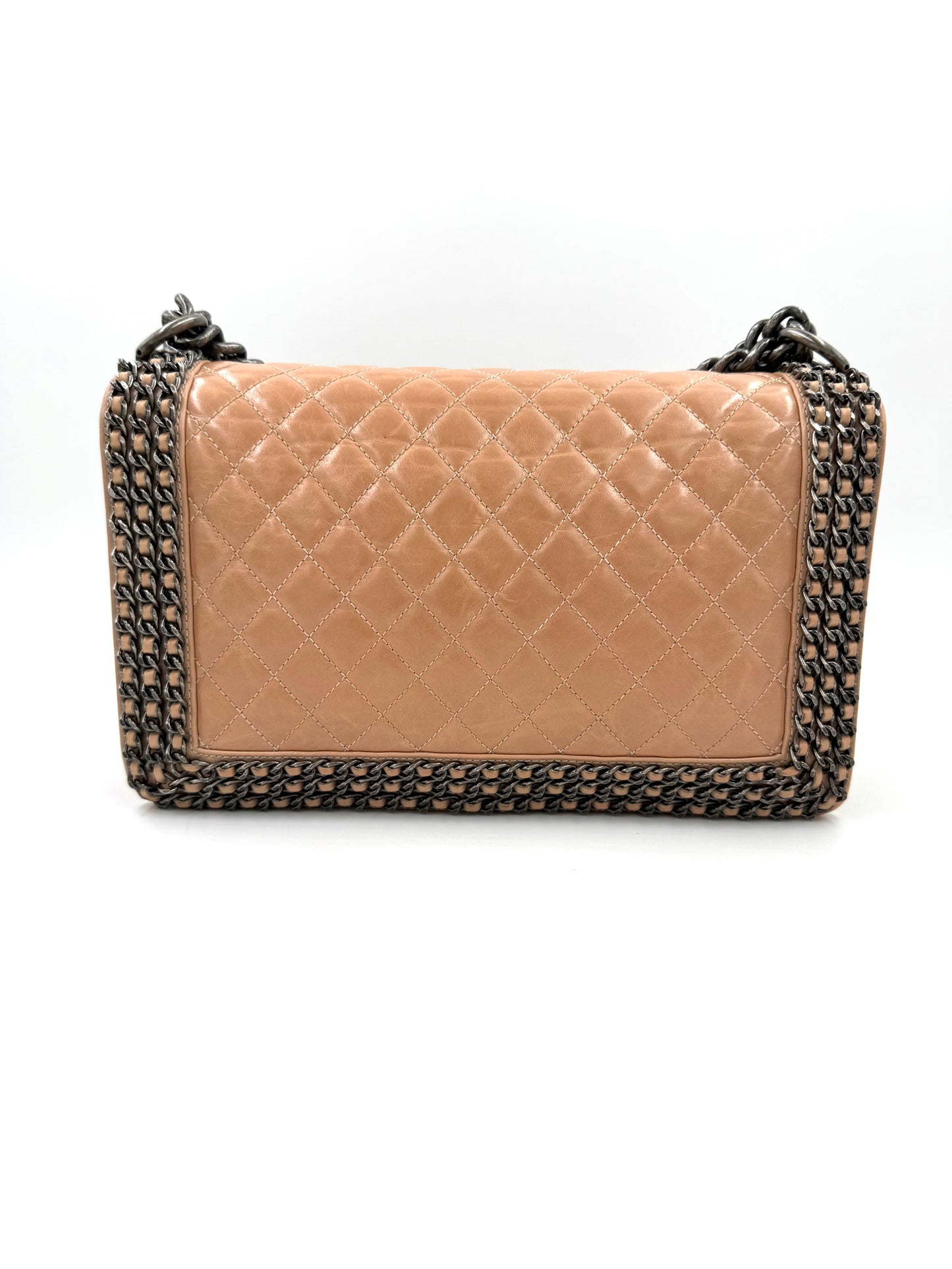CHANEL Boy Bag medium rosé SHW