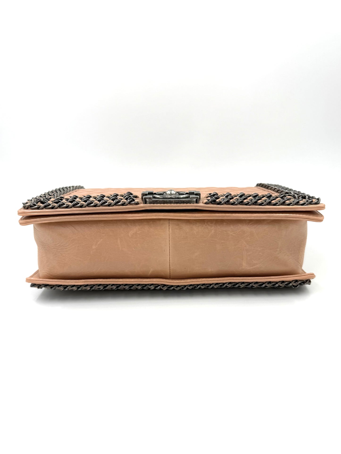 CHANEL Boy Bag medium rosé SHW
