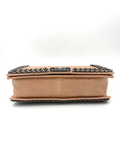 CHANEL Boy Bag medium rosé SHW