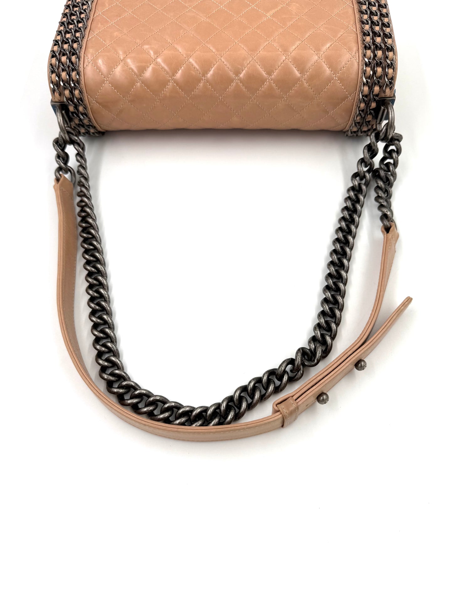 CHANEL Boy Bag medium rosé SHW