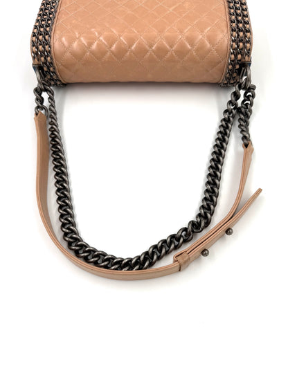 CHANEL Boy Bag medium rosé SHW
