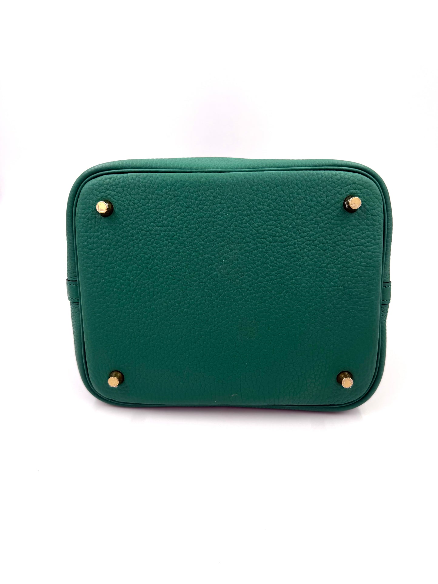 HERMÈS Picotin 22 Lock grün GHW