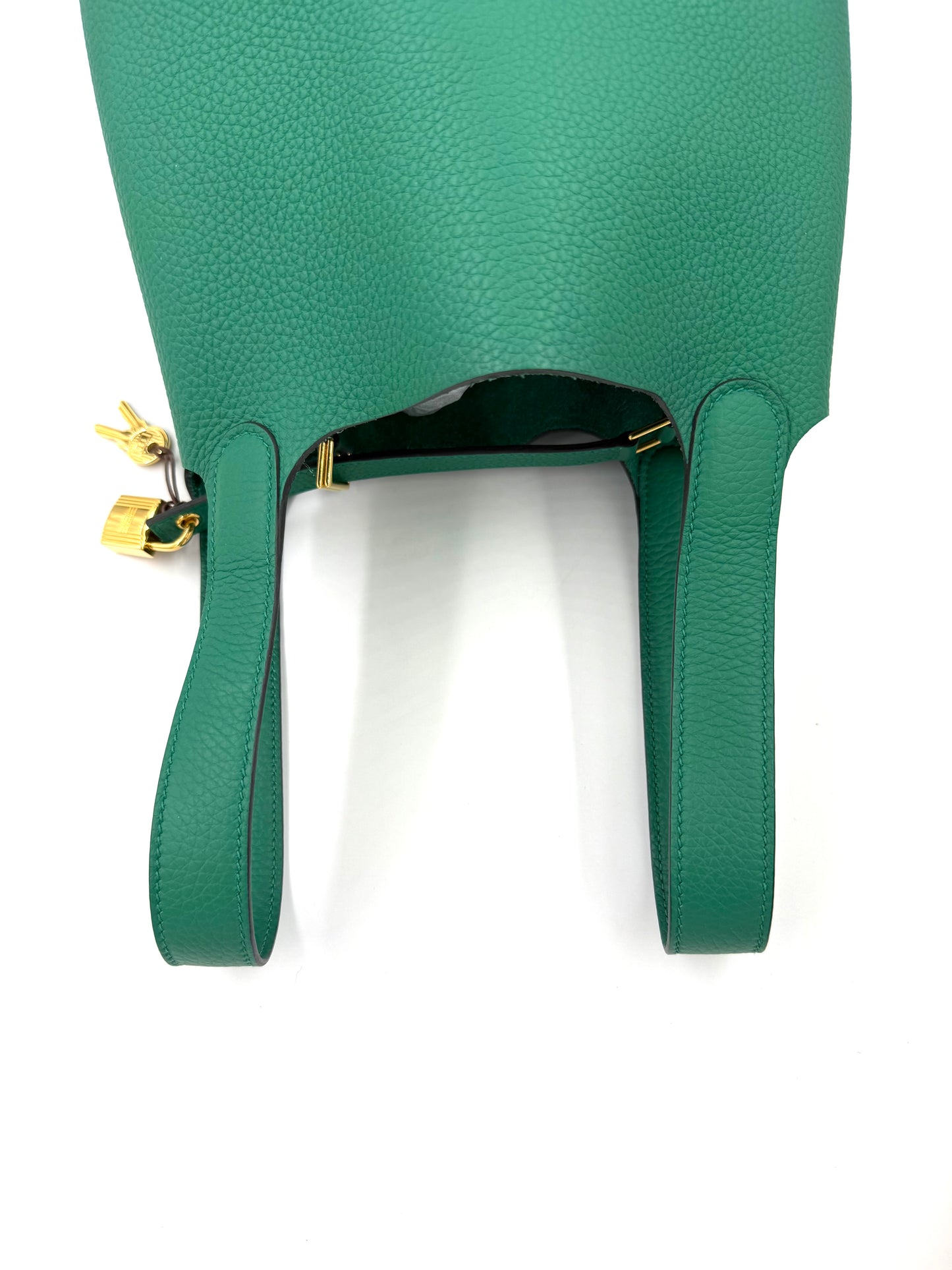 HERMÈS Picotin 22 Lock grün GHW