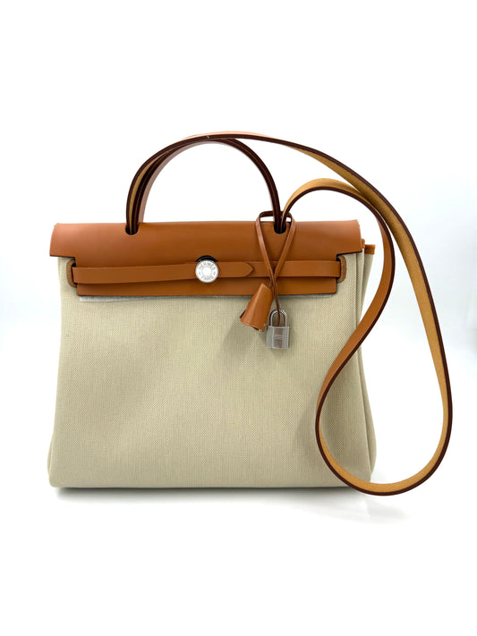 HERMÈS Herbag 31 Zip Beton