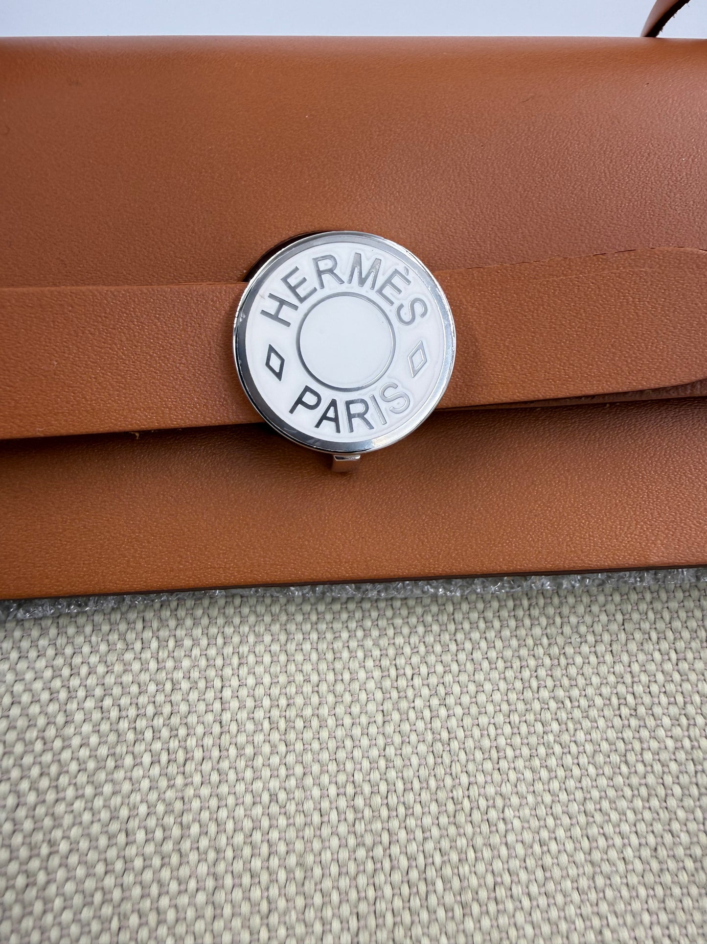 HERMÈS Herbag 31 Zip Beton