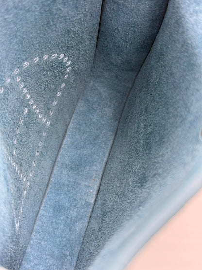 HERMÈS Mini Evelyne 16 New Blue Jean GHW