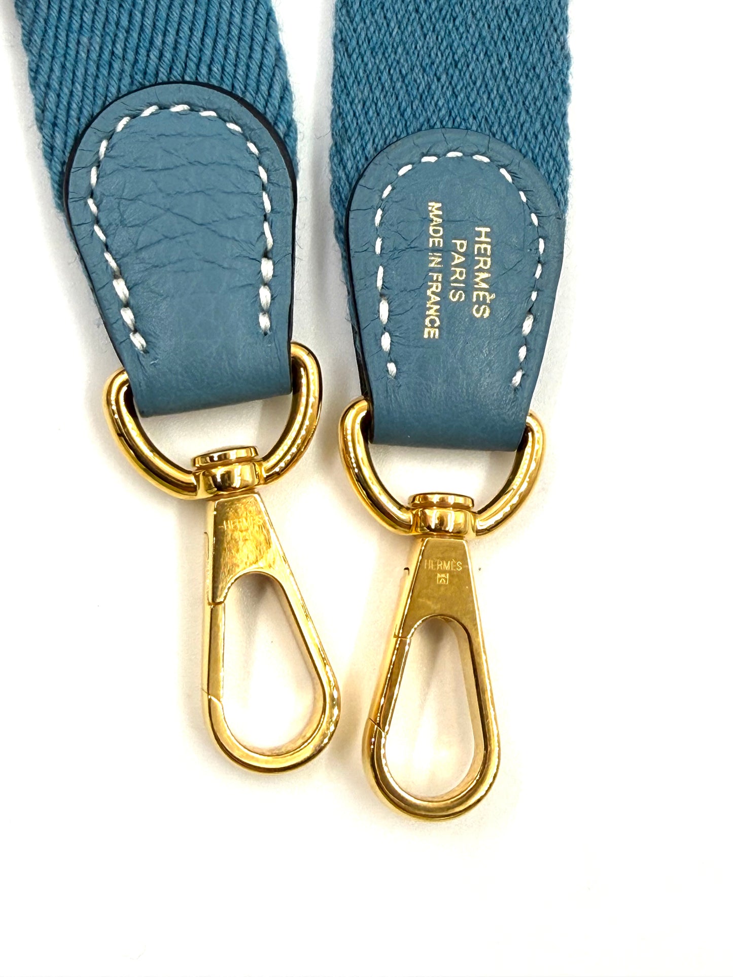 HERMÈS Mini Evelyne 16 New Blue Jean GHW