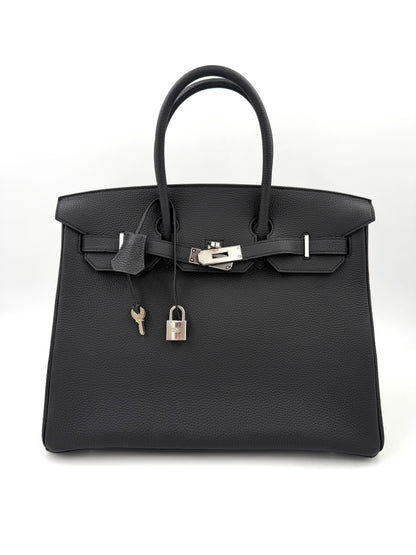 HERMÈS Birkin 35 Togo schwarz PHW