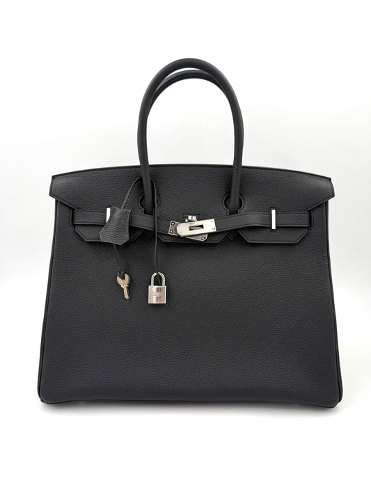 HERMÈS Birkin 35 Togo schwarz PHW