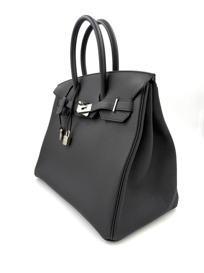 HERMÈS Birkin 35 Togo schwarz PHW