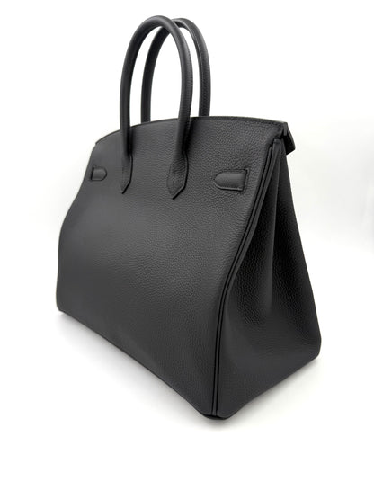 HERMÈS Birkin 35 Togo schwarz PHW